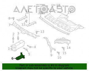 Amplificatorul de subramă frontal dreapta Infiniti QX50 19-