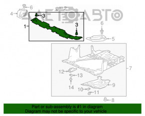 Husa televizor Honda Accord 18-22, nou, original OEM