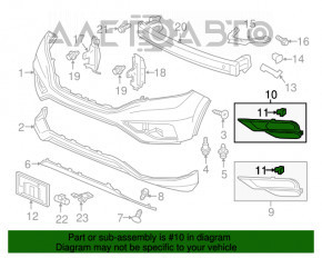 Garnitură aripă stânga Honda CRV 15-16 restilizat nou original