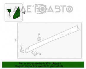 Capac triunghiular aripa fata dreapta Honda CRV 12-16 nou OEM original