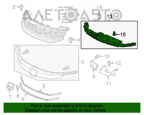 Husa televizor Honda Accord 16-17 hibrid nou OEM original