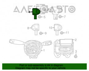 Senzor airbag dreapta față Jeep Compass 17- televizor