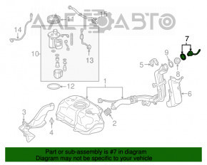 Крышка заливной горловины бензобака Toyota Prius V 12-17