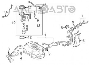 Крышка заливной горловины бензобака Toyota Prius V 12-17