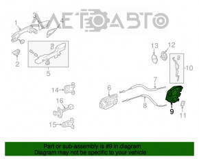 Blocare ușă spate stânga Acura MDX 14-20