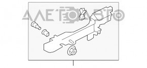 Mecanism mâner ușă spate dreapta Acura MDX 14-20 nou original OEM