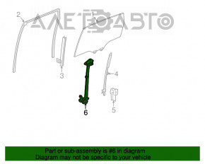 Стеклоподъемник с мотором задний правый Acura MDX 14-20