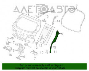 Датчик наклона двери багажника левый Acura MDX 14-20