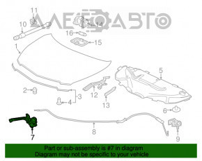 Capota de la Acura MDX 14-16 este blocată