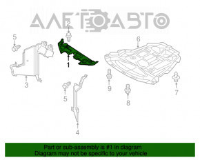 Накладка телевизора Nissan Leaf 13-17 OEM