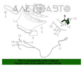 Capota stângă a Nissan Leaf 11-17, nouă, originală