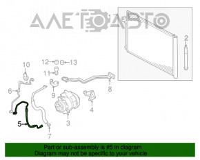 Tubul de aer condiționat condensator-compresor BMW X5 E70 07-13 3.0