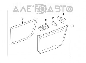 Lampa interioară pentru capacul portbagajului stânga BMW X5 E70 11-13, nou, neoriginal.