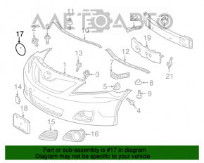 Эмблема решетки радиатора grill Toyota Camry v40 хром, песок