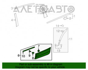 Capac usa inferioara spate stanga Honda CRV 17-22 nou OEM original