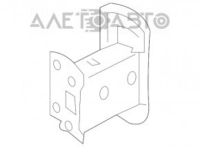 Grila amplificatorului de bara fata stanga Infiniti Q50 14- noua originala OEM