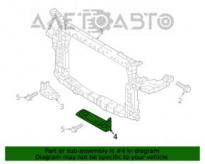 Suportul radiatorului, stânga jos, Kia Sorento 16-20