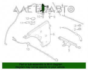 Motorul de spălare a farurilor pentru BMW 5 F10 11-16