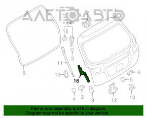 Capac usa portbagaj stanga Subaru Outback 15-19