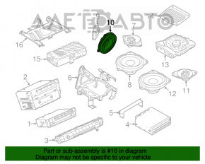 Динамик дверной передний правый BMW X1 F48 16-22 Harman Kardon