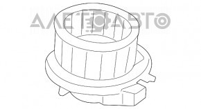 Motorul ventilatorului de încălzire BMW 3 F30 12-18, nou, neoriginal, NISSENS.