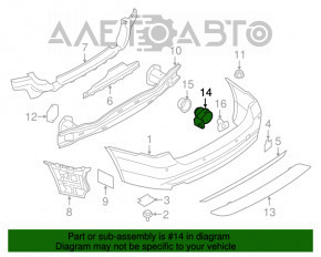 Парктроник задний BMW 3 F30 12-18 без кольца