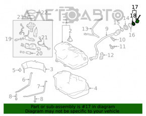 Capacul gurii de umplere a rezervorului de combustibil Toyota Prius 50 16-