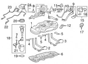 Крышка заливной горловины бензобака Toyota Camry v70 18- 2.5, 3.5