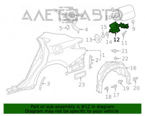 Замок лючка бензобака Toyota Camry v70 18- новый OEM оригинал