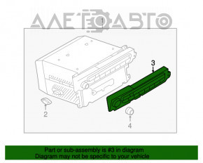 Panoul de control al CD Radio BMW X5 E70 07-13