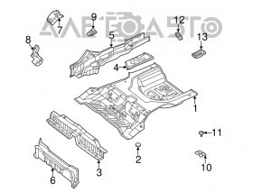 Suportul roții de rezervă pentru Hyundai Sonata 11-15, nou, original OEM 62850-2T100.