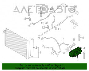 Compresorul de aer condiționat pentru BMW X5 F15 14-18 N55