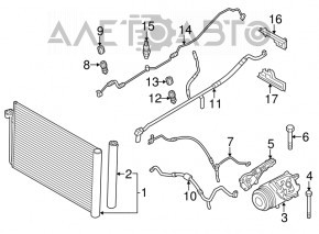 Compresorul de aer condiționat pentru BMW X5 F15 14-18 N55