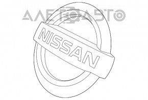 Emblema grilei radiatorului Nissan Maxima A36 16-18 pre-facelift pentru camera