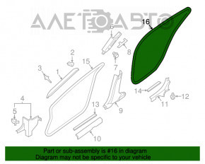 Уплотнитель дверного проема задний левый Nissan Maxima A36 16-
