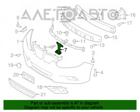 Bara de blocare a capotei Nissan Altima 16-18 restilizat nou OEM original