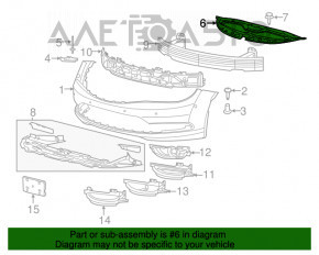 Накладка телевизора Chrysler 200 15-17 OEM