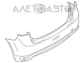 Бампер задний голый Mitsubishi Outlander Sport ASX 11-15 дорест