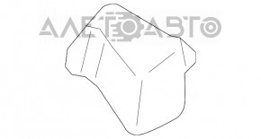 Absorbantul de bara fata dreapta pentru Mitsubishi Outlander Sport ASX 11-15, nou, original OEM.