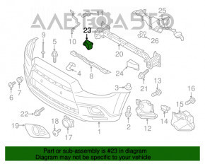 Absorbantul de bara fata dreapta Mitsubishi Outlander Sport ASX 11-15 pre-restilizare