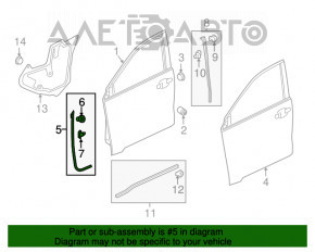 Garnitura ușii față stânga Honda HR-V 16-22