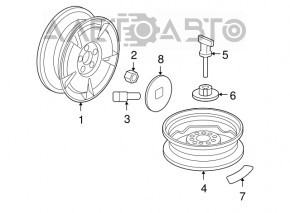 Suport roată de rezervă Honda HR-V 16-22