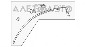 Garnitura portiera stanga sus Honda HR-V 16-22 nou original OEM