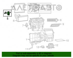 Клапан печки кондиционера Dodge Journey 11-