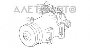 Compresorul de aer condiționat pentru Subaru Legacy 15-19 447280-9710