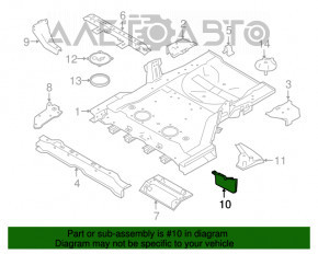 Bara de noroi spate dreapta Nissan Murano z52 15-