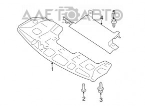 Защита переднего бампера Nissan Pathfinder 17-19 рест OEM