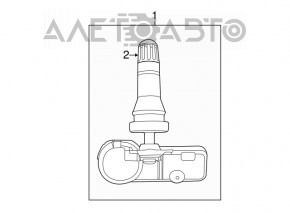 Senzor de presiune a roților Chrysler 200 15-17