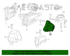 Suportul de amortizare a motorului spate pentru Dodge Dart 13-16 2.0 2.4