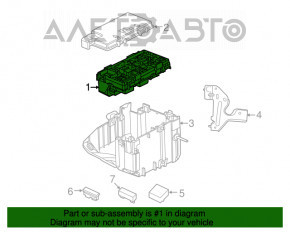 Blocul de siguranțe sub capotă pentru Jeep Grand Cherokee WK2 11-21